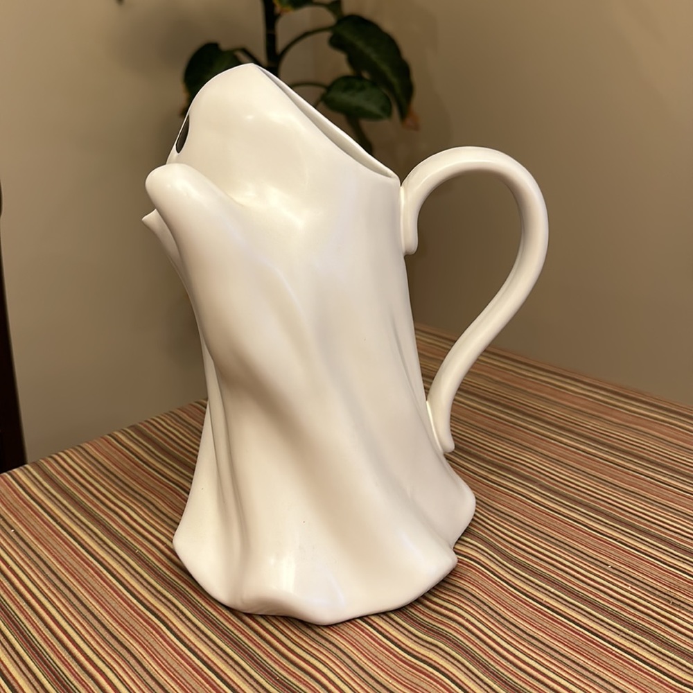 Halloween Ghost Stoneware Pitcher Beverage Server - Threshold™ LAST ONE - Picture 7 of 7